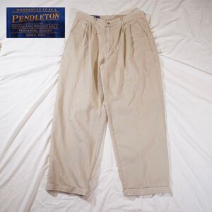 Pendleton Vintage Khaki Chino Pants Cotton Size 36